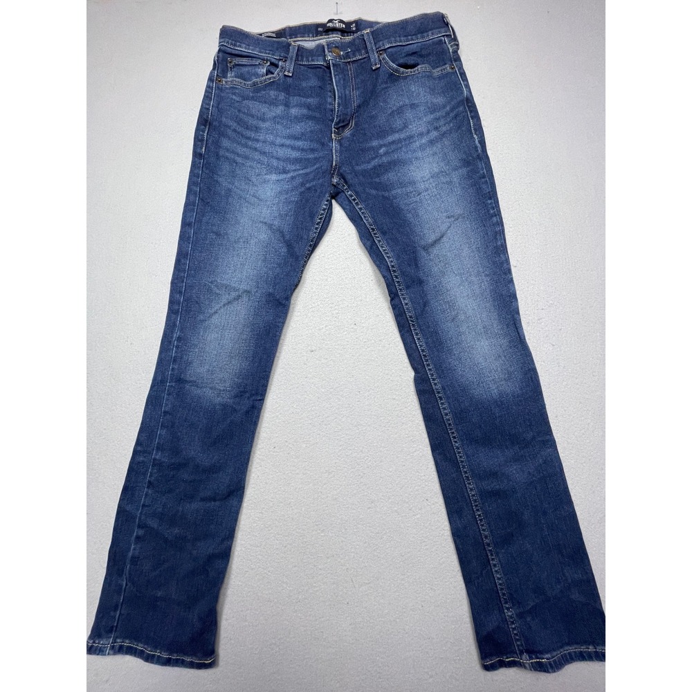 Hollister Slim Straight Epic Flex Denim Dark Wash 32x30 Mens
